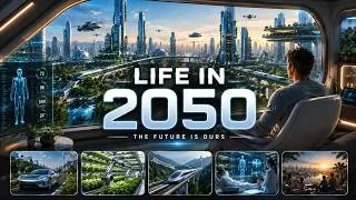 Thumbnail: You Fell Asleep in 2026... and Woke Up in 2050 | The Future of AI & Life in 2050 | 4K Sci-Fi Film