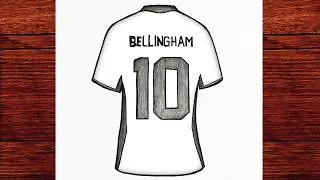 Thumbnail: How to Draw Jude Bellingham Jersey 10 ⚽ Easy Step by Step Football Drawing Tutorial