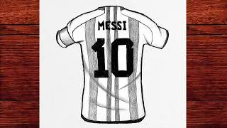 Thumbnail: How to Draw Messi Jersey Number 10 | Easy Pencil Sketch Step by Step