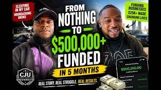 Thumbnail: From Sleeping In His Car To Funding Over $500,000 In 5 Months | CJU Testimonial