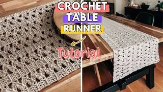 Thumbnail: How To Crochet A Table Runner - Easy Beginner Tutorial