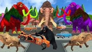 Thumbnail: Mammoth Vs Elephant Vs Gorilla Fight in Animal Kingdom