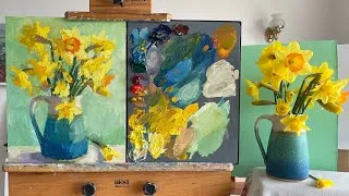 Thumbnail: Spring Daffodils Flower Still Life Demo