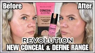 Thumbnail: Makeup Revolution Conceal & Define Foundation & Concealer | Full Coverage Review + 8 Hour Check-In
