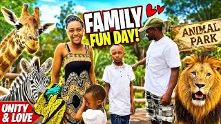 Thumbnail: Our Kids' FIRST Animal Park Adventure😍 Their Reaction Melted Our Hearts❣️🥹