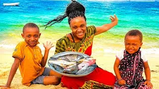 Thumbnail: I Cooked Very well Marinated Fresh Fish In The Indian Ocean With My Family