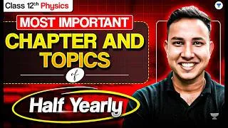 Thumbnail: Class 12 Physics Half-Yearly Exam | Most Important Chapters & Topics | Complete Preparation Strategy