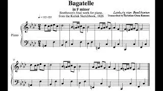 Thumbnail: L. V. Beethoven: Bagatelle in F minor