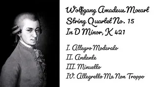 Thumbnail: Wolfgang Amadeus Mozart - String Quartet No. 15 In D Minor in 432 Hz (festive string music)