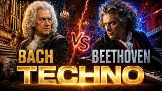 Thumbnail: Moonlight Cathedral | Bach vs Beethoven Dark Techno Storm