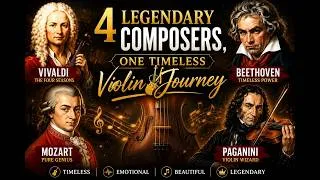 Thumbnail: 🎻 4 Legendary Composer, Battle of winning| Vivaldi, Beethoven, Mozart & Paganini
