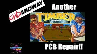 Thumbnail: 1984 Midway MCR  "Timber" Arcade PCB Set Repair  -  5-30-2026