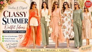 Thumbnail: Classy Summer Outfit Ideas 2026 | Elegant & Timeless Styles for Modern Women