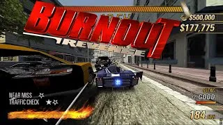 Thumbnail: 🔥 BURNOUT REVENGE 🚗💥 PS2 GAMEPLAY on PCSX2 EMULATOR 🎮 | 2025 Nostalgia Racing Madness 🕹️🔥