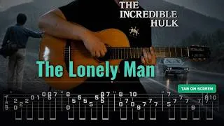 Thumbnail: "The Lonely Man"  Incredible Hulk (1978)  | Guitar Cover (With Tab)