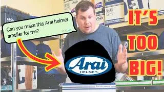 Thumbnail: POV: My Arai Helmet is TOO BIG - Please Make It SMALLER?