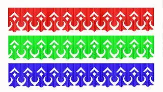 Thumbnail: Border Design for Bulletin Board - Notice board - Soft board |Paper Flower Chain