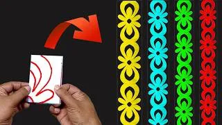 Thumbnail: Paper Cutting Design Border for Bulletin Board | Soft Board | Notice Board
