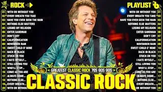 Thumbnail: Top 100 Classic Rock Songs 70s 80s 90s ⚡ Bon Jovi, Queen, Guns N' Roses, Metallica, ACDC, Aerosmith