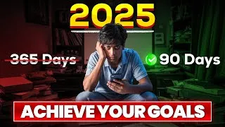 Thumbnail: How to ACHIEVE MORE in LESS Time ⏳(2025 Goals in 90 Days)