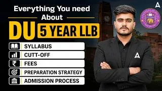 Thumbnail: Delhi University (DU) 5-Year LLB Through CLAT 2027 | Eligibility, Admission, Seats, Fees & Cutoff