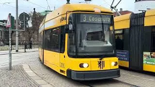Thumbnail: Die modernsten Straßenbahnen Dresdens 🐝 Typ Alstom Flexity
