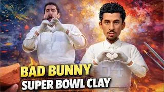 Thumbnail: I Made Bad Bunny’s Super Bowl Look in Clay
