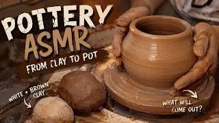 Thumbnail: I Mixed White & Brown Clay… The Result Shocked Me! | Pottery Wheel ASMR