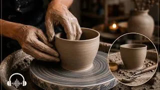 Thumbnail: 30 Minutes of Pottery ASMR | Learning the Pottery Wheel | Real Sounds, Real Mistakes