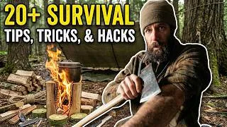Thumbnail: 20+ Camping, Survival, and Bushcraft HACKS learned from YEARS in the Wilderness!