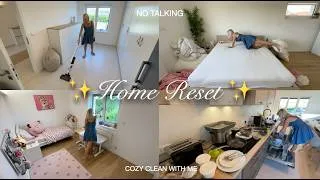 Thumbnail: Satisfying Home Reset ✨ ASMR Cleaning Motivation | Laundry, Fresh Beds & Kitchen Reset