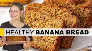 Thumbnail: GREEK YOGURT BANANA BREAD | Easy Healthy Recipe