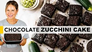 Thumbnail: DOUBLE CHOCOLATE ZUCCHINI SNACK CAKE | easy healthy recipe