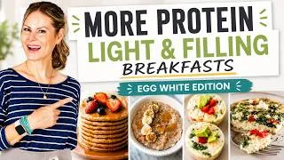 Thumbnail: EGG WHITE RECIPES | High-Protein Breakfast, Lower-Calorie Meal!
