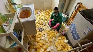 Thumbnail: 🤮This is a bathroom that someone wants to clean while wearing a gas mask！！！