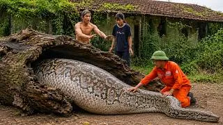 Thumbnail: Horrified to discover a giant python monster attacking people | Shocking Discovery in the Village