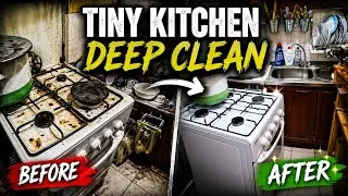 Thumbnail: From FILTHY to SPOTLESS! Tiny Kitchen Transformation
