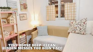 Thumbnail: SIMPLE LIVING HAS LEAD US TO A PEACEFUL LIFE 🌿  CLEANING ALL THE HIDDEN MESSES #tinyhouse 