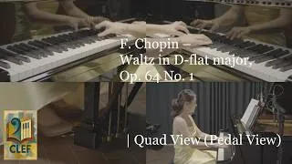 Thumbnail: F. Chopin – Waltz in D-flat major, Op. 64 No. 1  | Quad View (Pedal View)