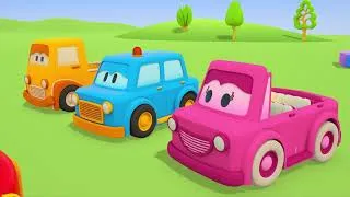 Thumbnail: The Cars are playing with sand toys on the beach, making a train, a truck, and a boat out of sand.