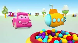Thumbnail: Car cartoon for kids. Best Christmas cartoons with Clever cars and street vehicles.
