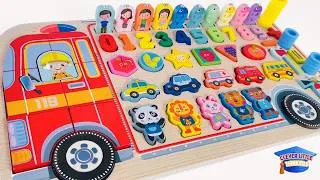 Thumbnail: Explore Numbers and Shapes with a Firetruck Activity Puzzle