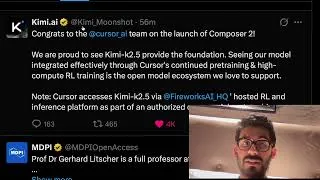 Thumbnail: So... Composer 2 by Cursor is just a KIMI wrapper... 🤣