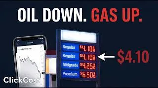 Thumbnail: Why Gas Stays High When Oil Falls | Pump Price Trap | Click Cost