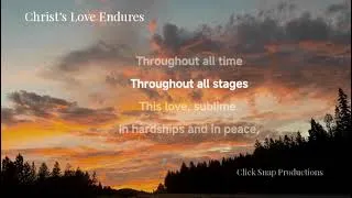 Thumbnail: Christ’s Love Endures