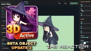 Thumbnail: Active 3d Object - Beta 2 released on the Reactor!