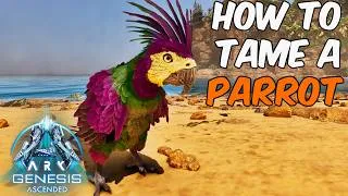 Thumbnail: How To Tame a Parrot in ARK Survival Ascended Genesis + Full Ability Guide