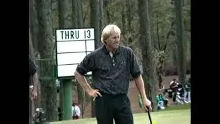 Thumbnail: Greg Norman & Tiger Woods | 1996 Masters Practice Round + Nick Faldo (Rare Amateur Era Footage)