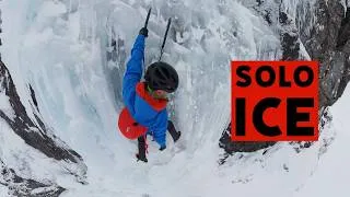 Thumbnail: Questioning my life choices on a steep ice free solo