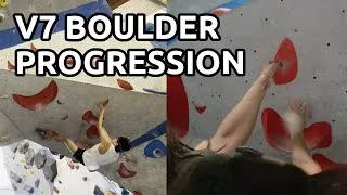 Thumbnail: Progressing Into V7 Boulders | POV Bouldering
